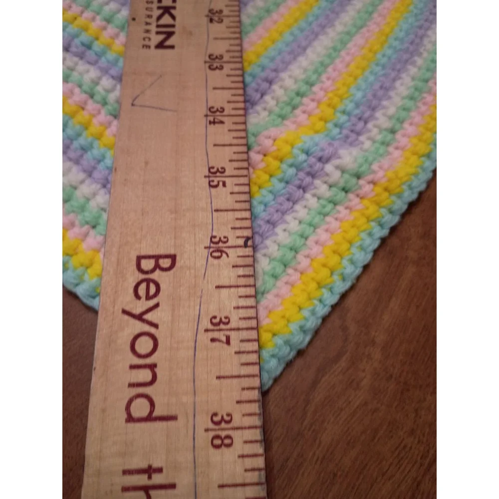 Handmade baby afghan swaddle blanket